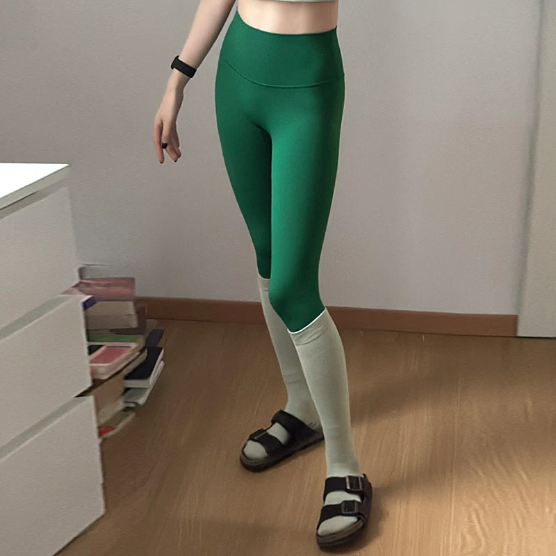 Women's High-Waist Butt-Lifting Yoga Leggings – Seamless Workout Tights