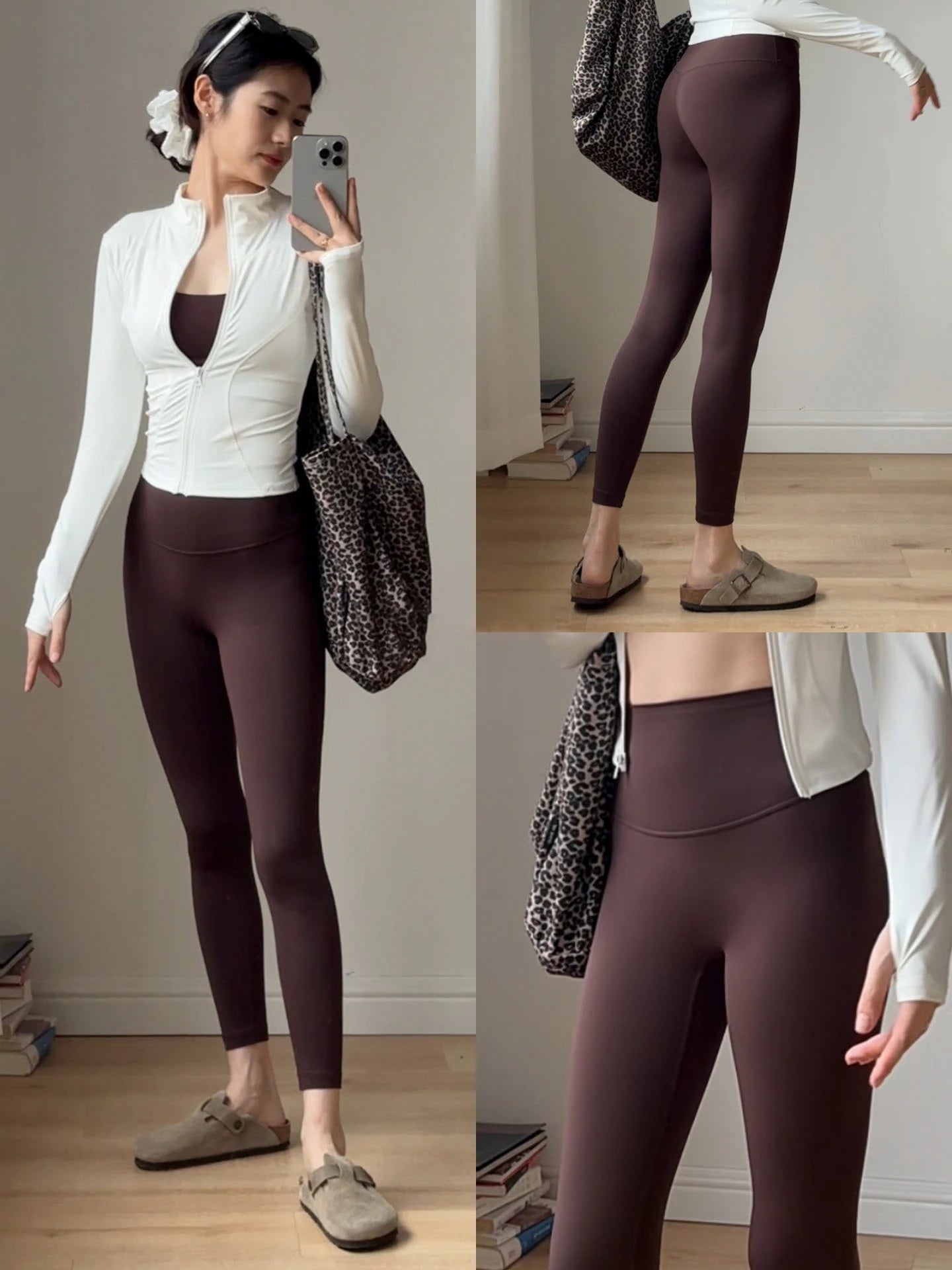 Women's High-Waist Butt-Lifting Yoga Leggings – Seamless Workout Tights