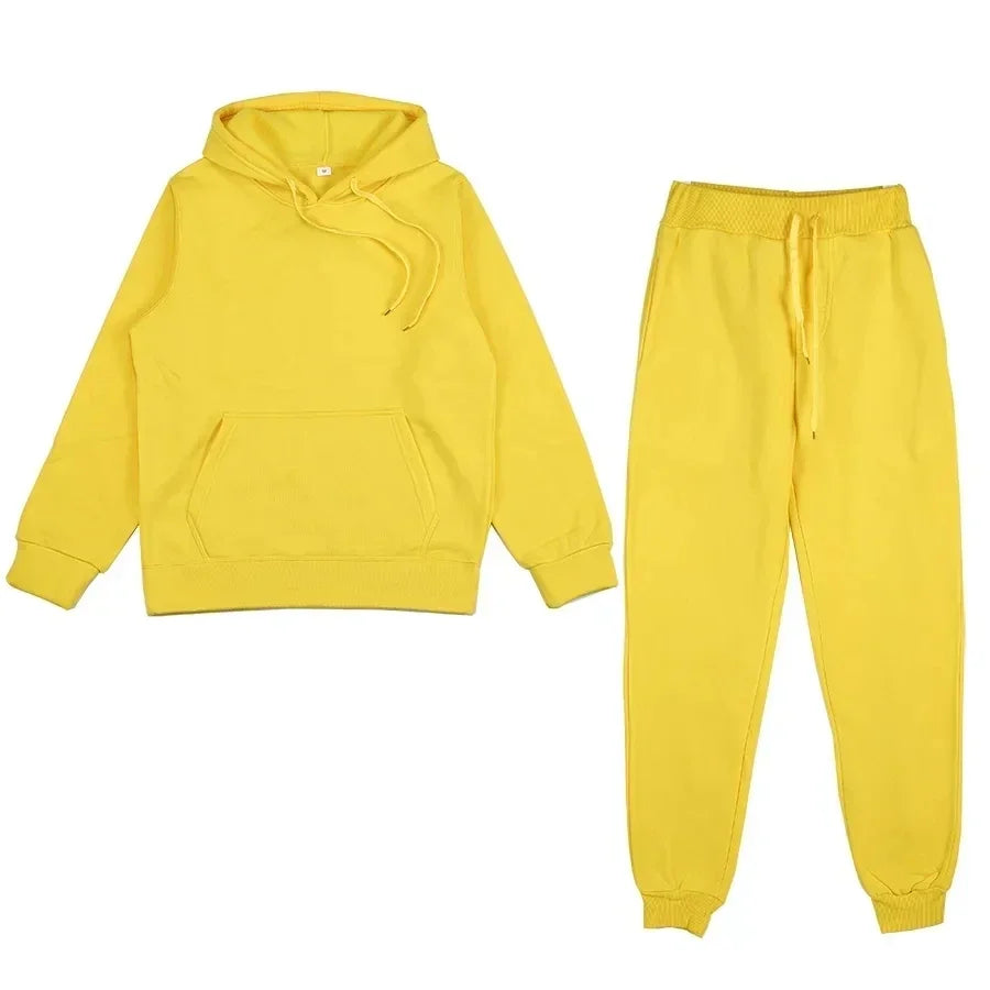 Women's Winter Tracksuit – Oversized Hoodie & Sweatpants Set