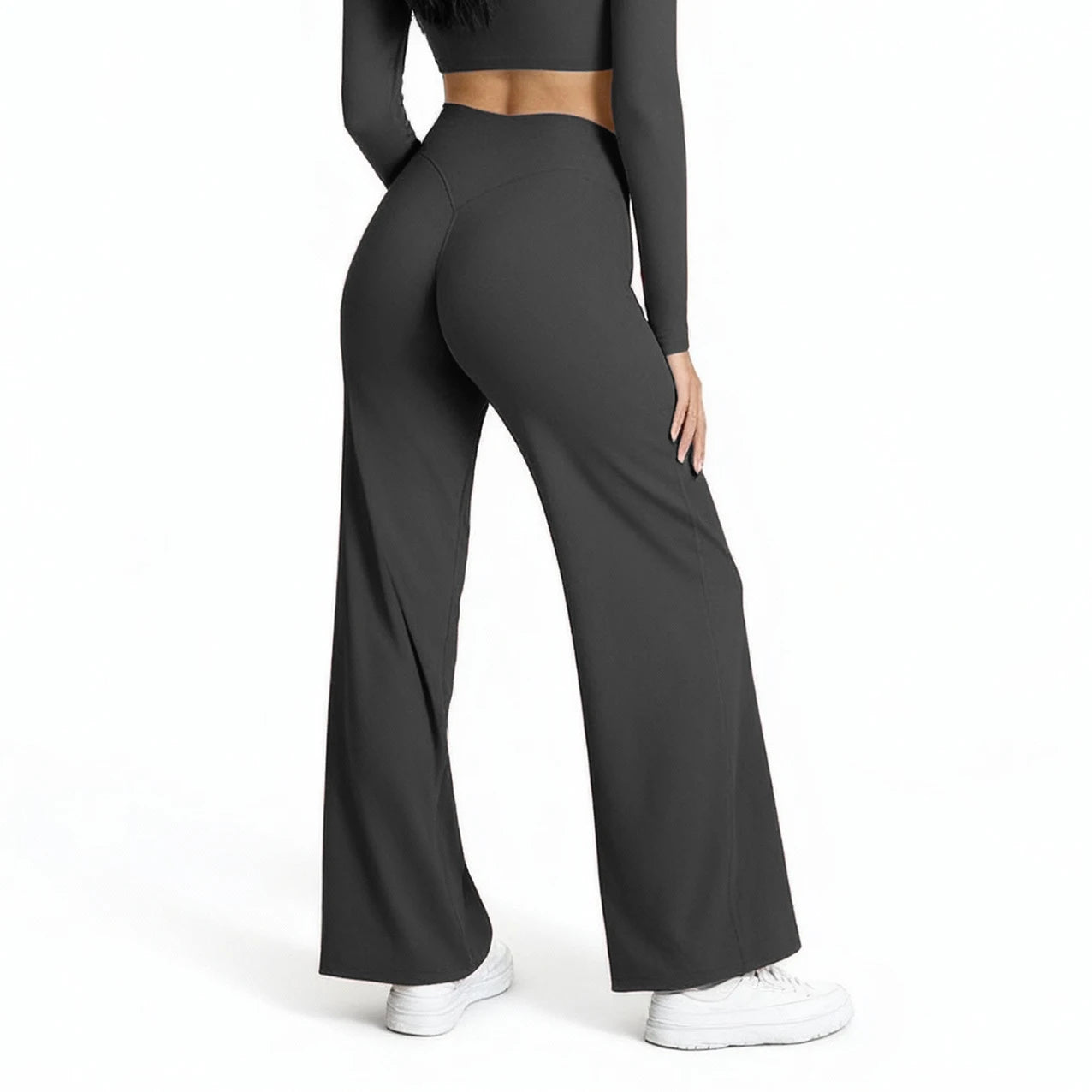 VEQKING Women's Quick-Dry Yoga Pants – Straight-Leg Sports Trousers