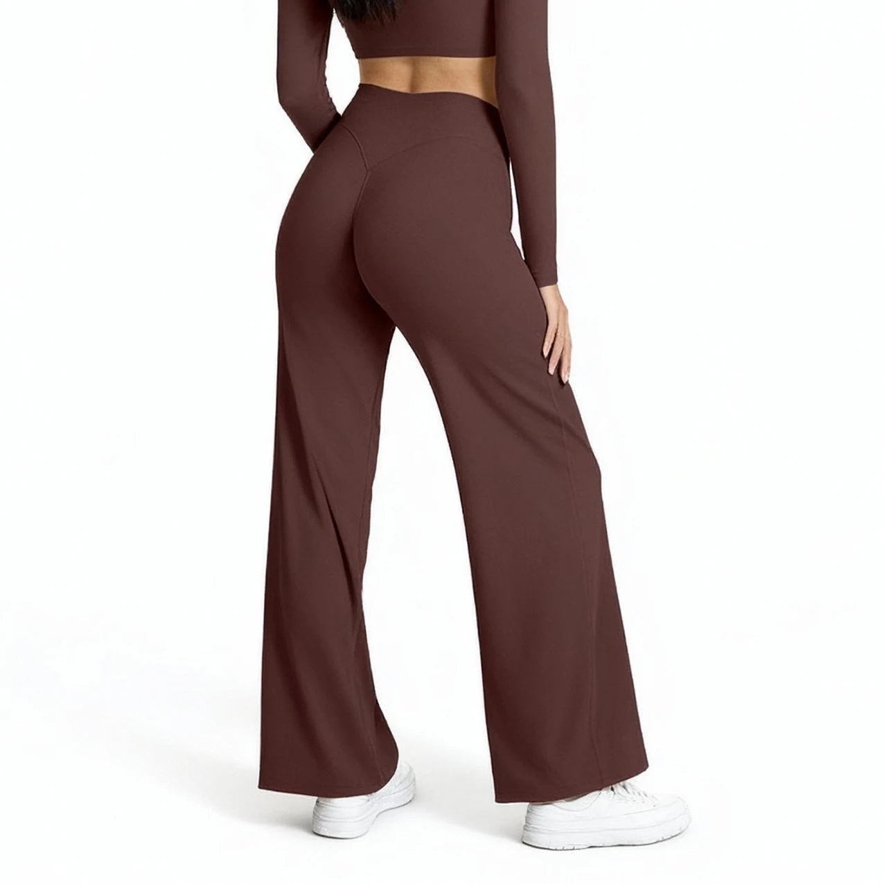 VEQKING Women's Quick-Dry Yoga Pants – Straight-Leg Sports Trousers