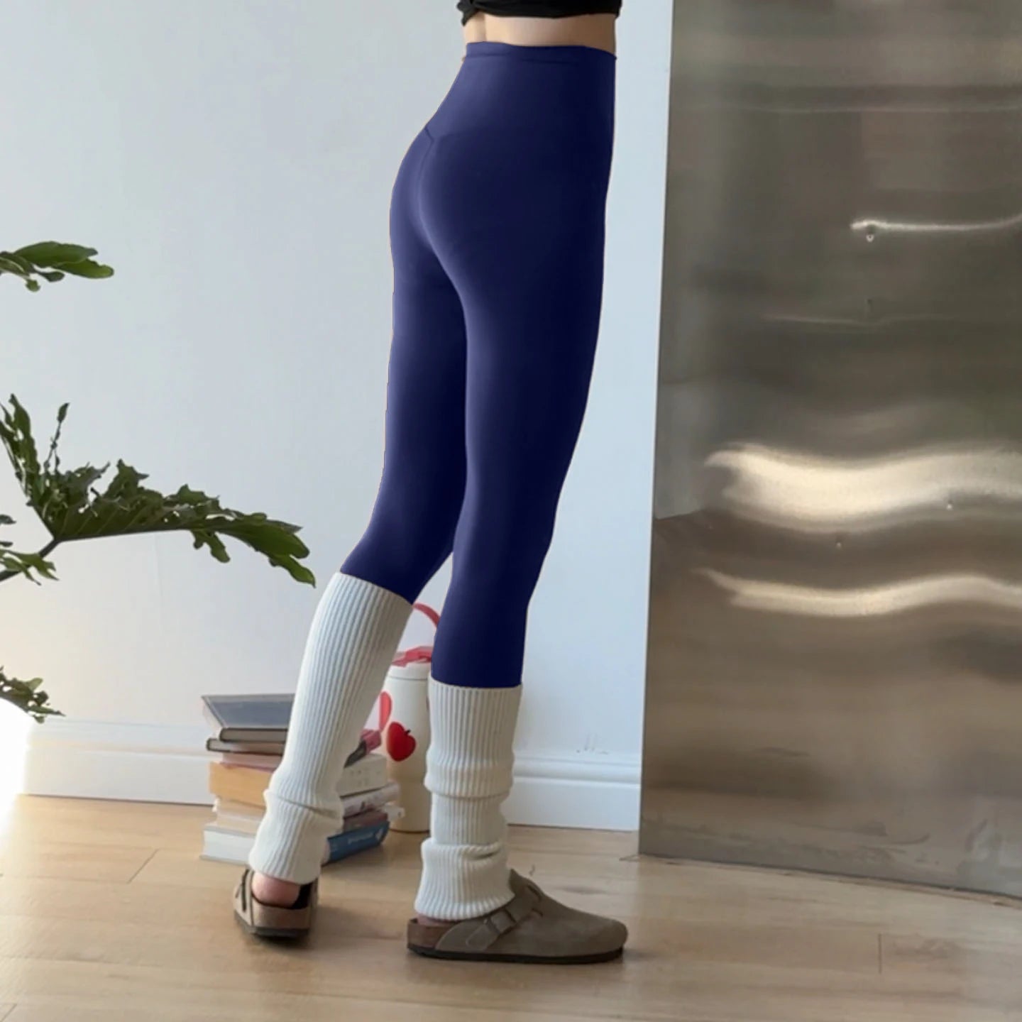 Women's High-Waist Butt-Lifting Yoga Leggings – Seamless Workout Tights