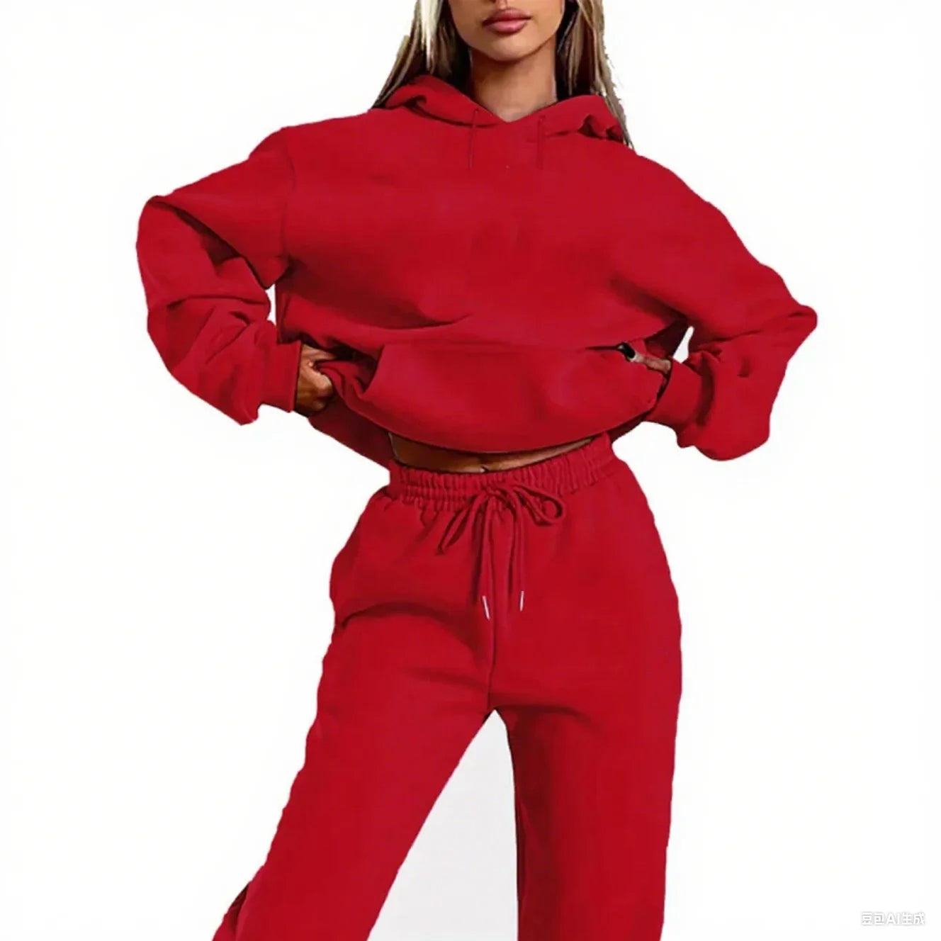 Women's Winter Tracksuit – Oversized Hoodie & Sweatpants Set