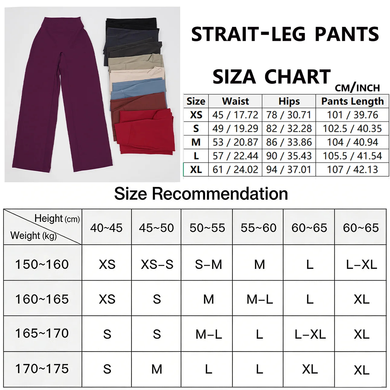 VEQKING Women's Quick-Dry Yoga Pants – Straight-Leg Sports Trousers