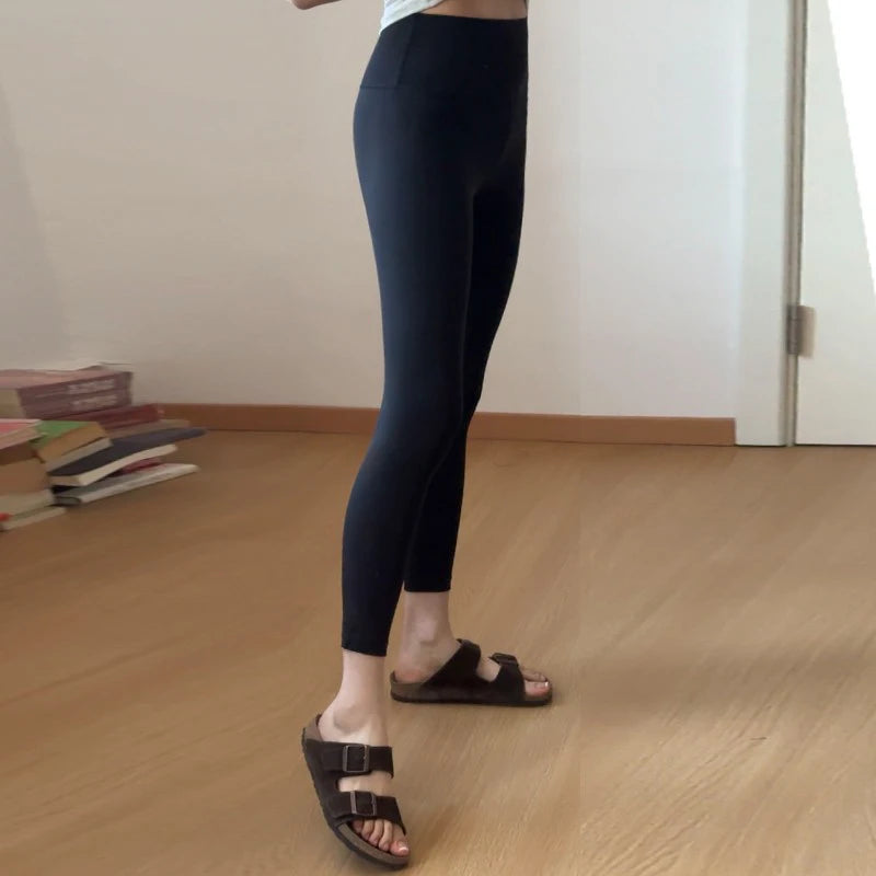 Women's High-Waist Butt-Lifting Yoga Leggings – Seamless Workout Tights