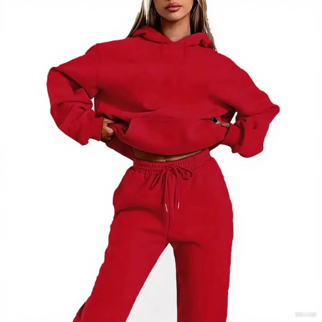 Women's Winter Tracksuit – Oversized Hoodie & Sweatpants Set